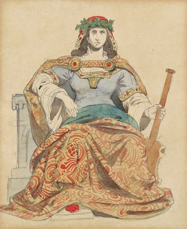 Female Deity Wall Art by Emanuel Gottlieb Leutze - High-Resolution Digital Print