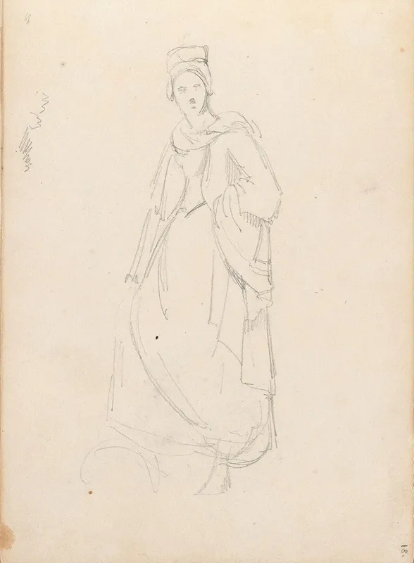 Female Figure 7 Wall Art by Adolph Tidemand - High-Resolution Digital Print