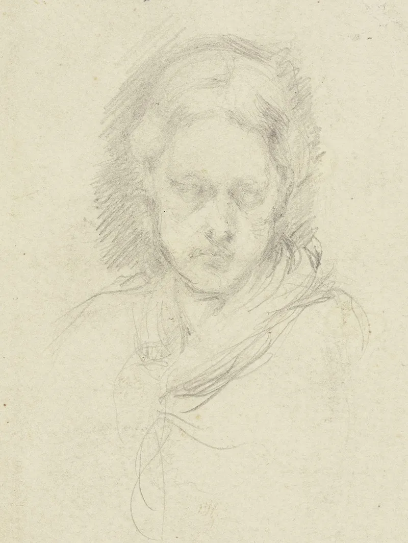 Female Head 8 Wall Art by Angilbert Göbel - High-Resolution Digital Print