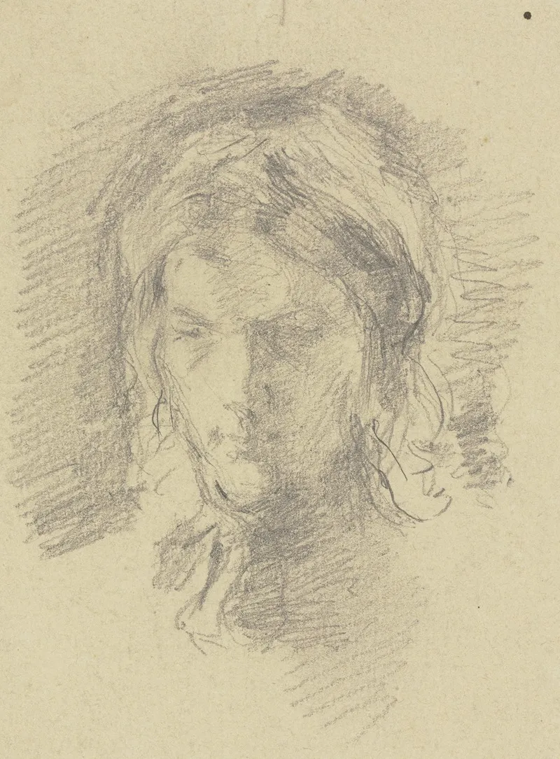 Female Head 9 Wall Art by Angilbert Göbel - High-Resolution Digital Print
