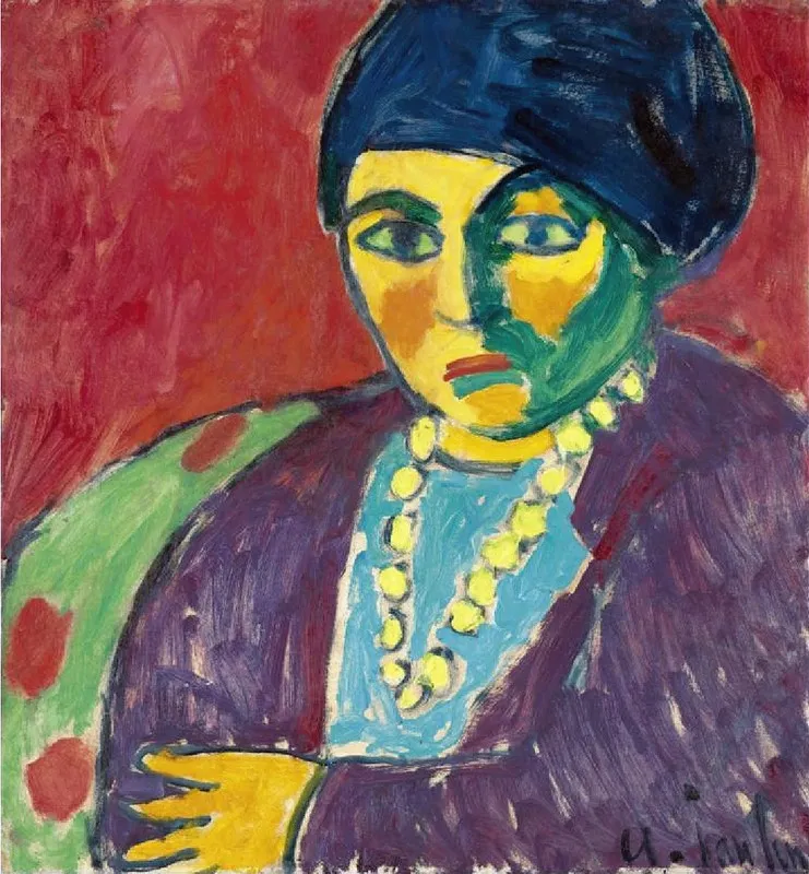 Female Head Helene Wall Art by Alexej von Jawlensky - High-Resolution Digital Print