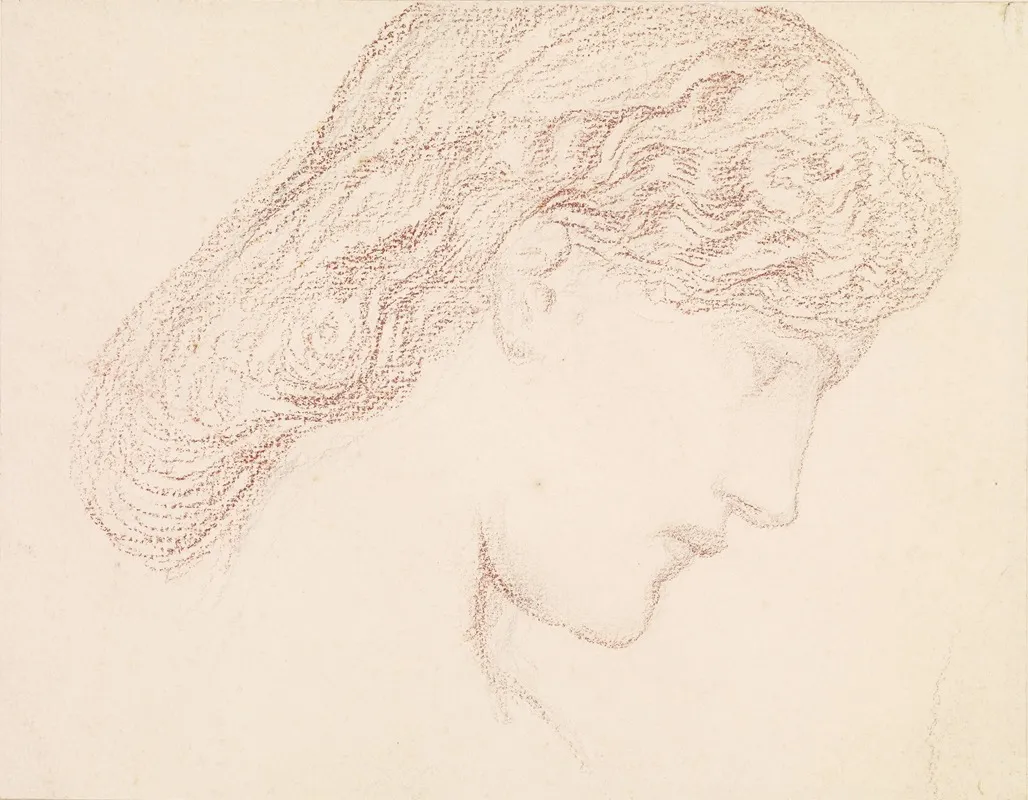 Female Head Study Of Augusta Jones