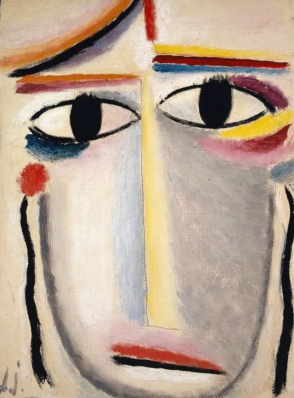 Female Head Wall Art by Alexej von Jawlensky - Canvas Print