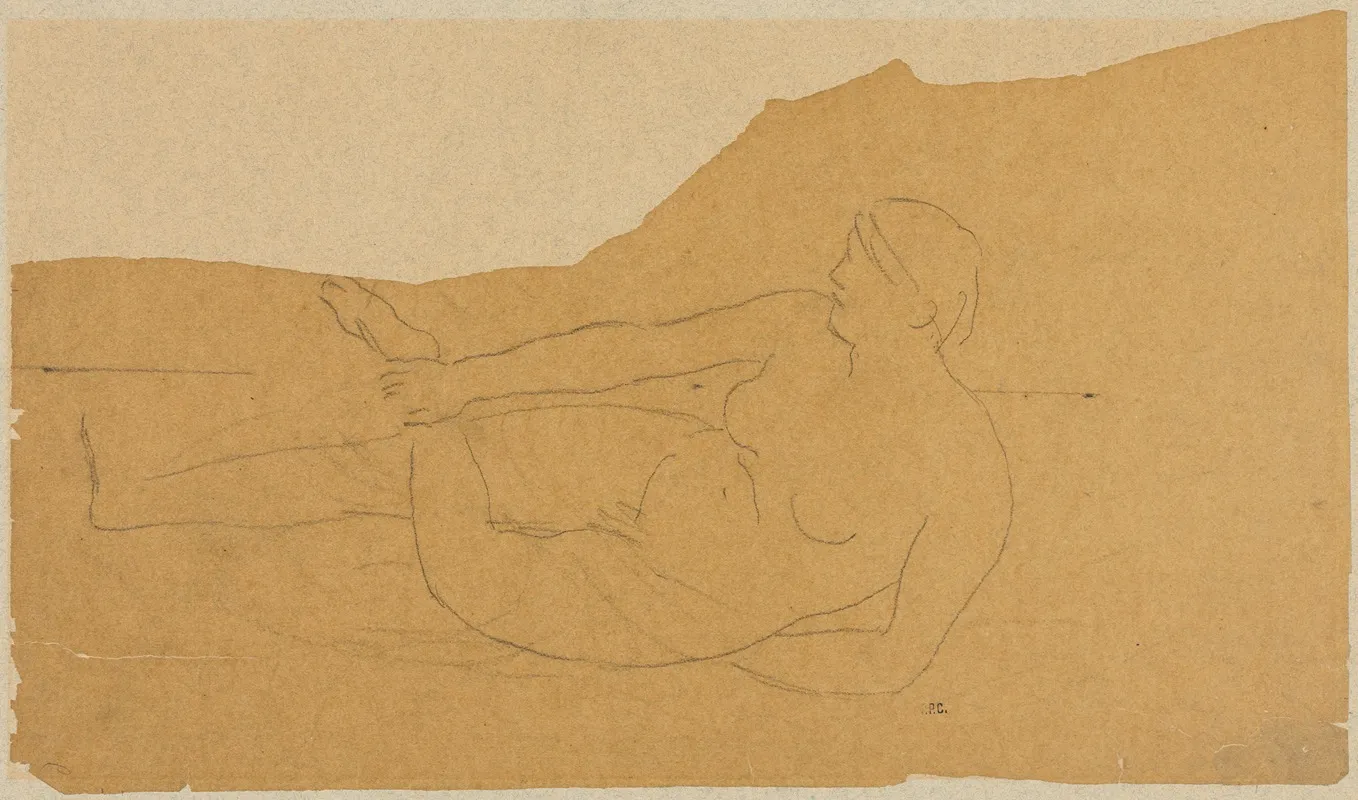 Female Nude 103 Wall Art by Pierre Puvis de Chavannes - High-Resolution Digital Print
