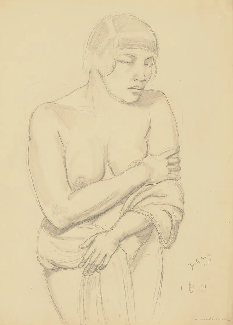 Female Nude 59 Wall Art by Hermann Lismann - High-Resolution Digital Print
