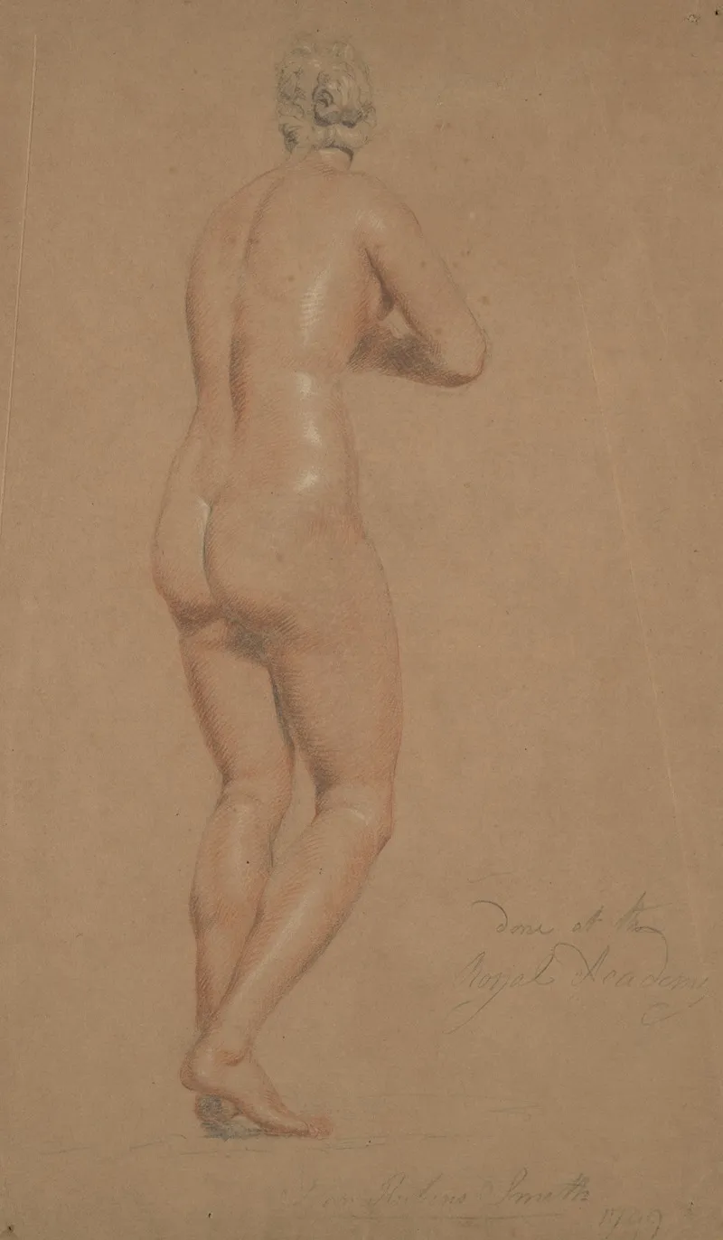 Female Nude Full Length Seen From Behind