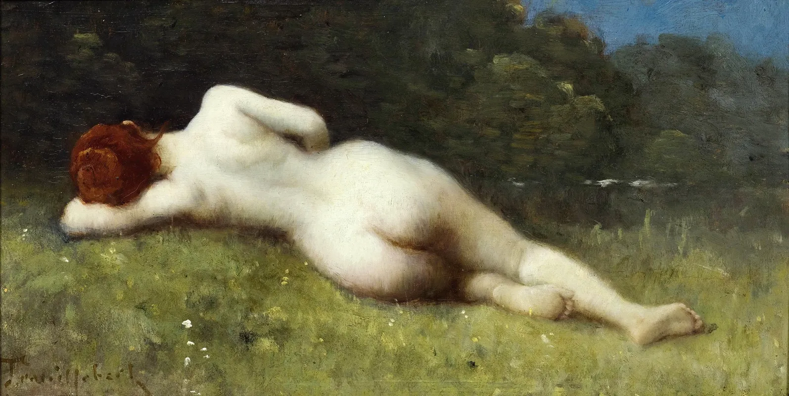 Female Nude In A Landscape