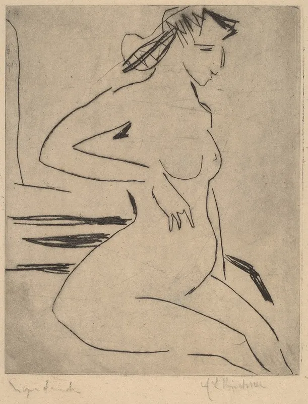 Female Nude Seated 2