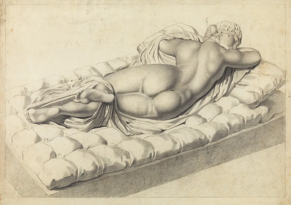 Female Nude Sleeping Wall Art by Albert Voituron - High-Resolution Digital Print