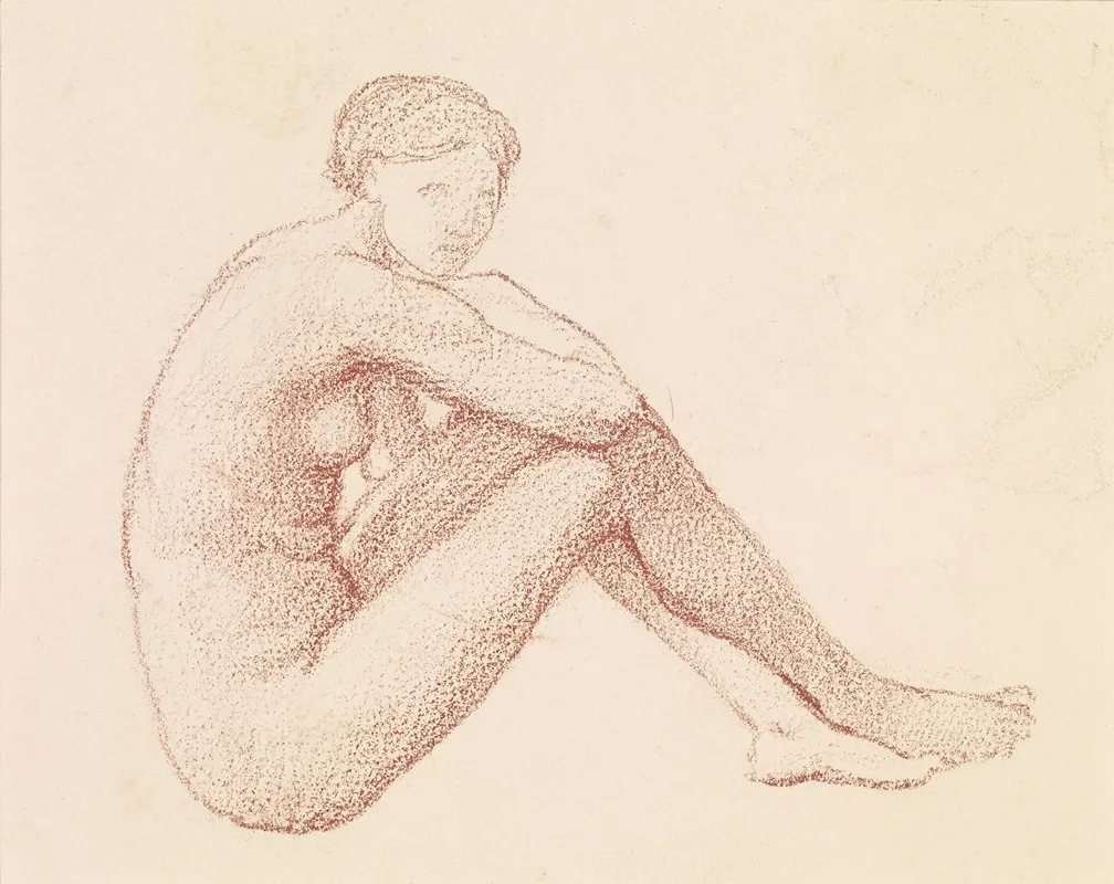 Female Nude Study 2 Wall Art by Sir Edward Coley Burne-Jones - High-Resolution Digital Print