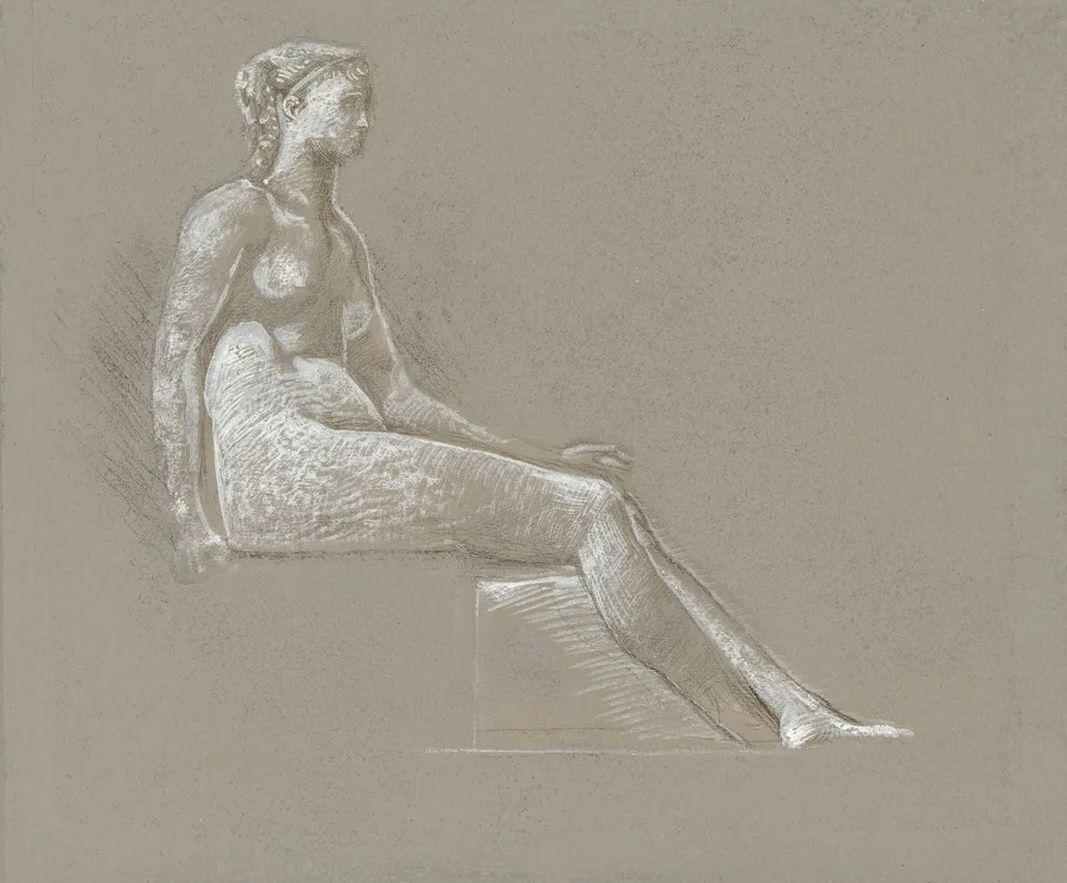 Female Nude Study 7 Wall Art by Sir Edward Coley Burne-Jones - High-Resolution Digital Print