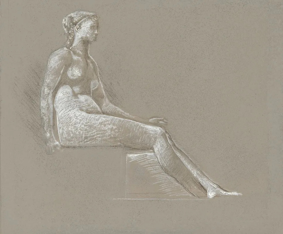 Female Nude Study 9 Wall Art by Sir Edward Coley Burne-Jones - High-Resolution Digital Print