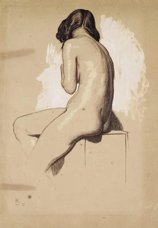 Female Nude Study From Behind