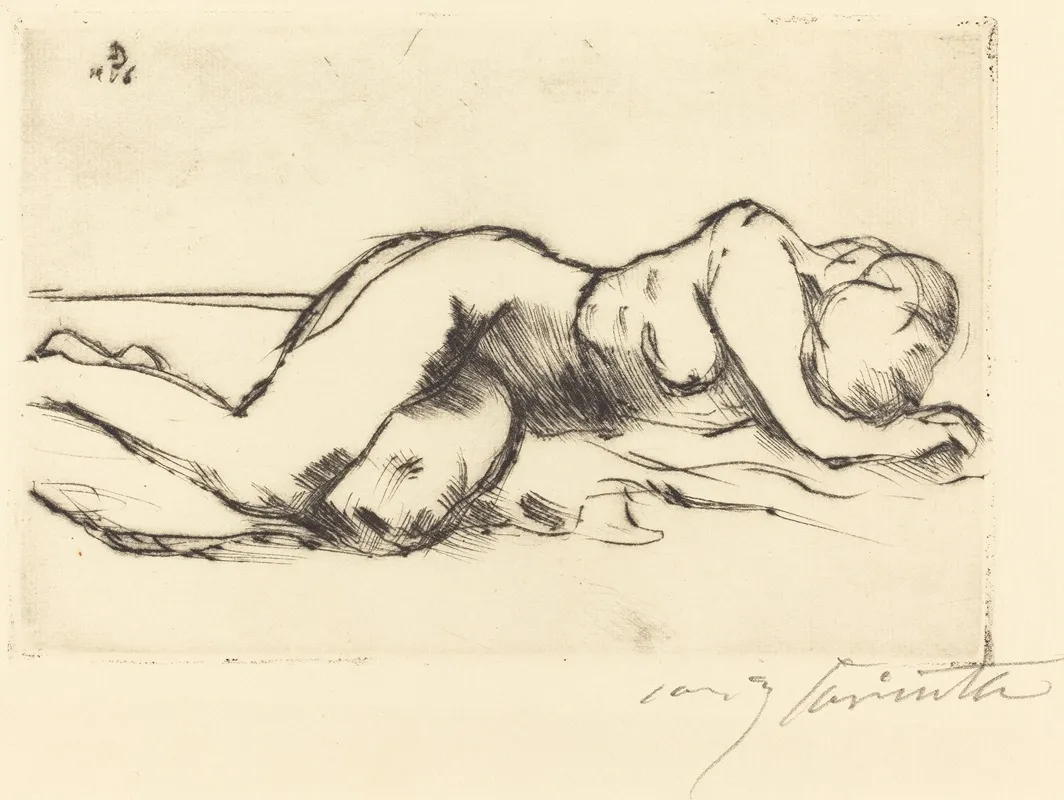 Female Nude Weiblicher Akt Wall Art by Lovis Corinth - High-Resolution Digital Print