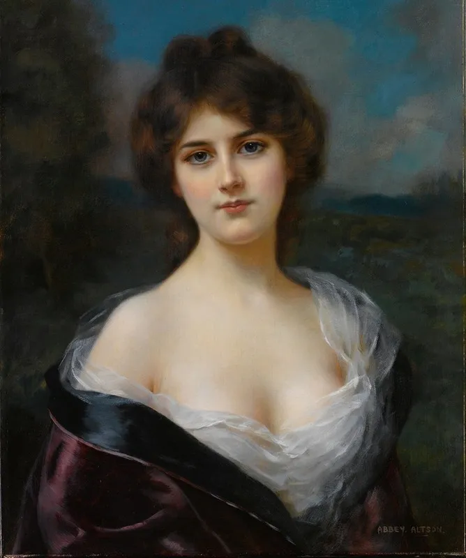 Female Portrait 3 Wall Art by Abbey Altson - High-Resolution Digital Print