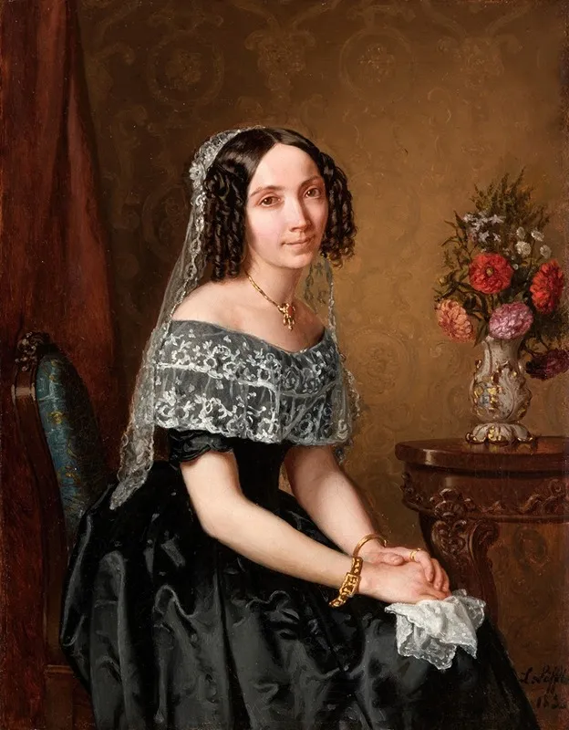 Female Portrait 5 Wall Art by Leopold Loeffler - High-Resolution Digital Print