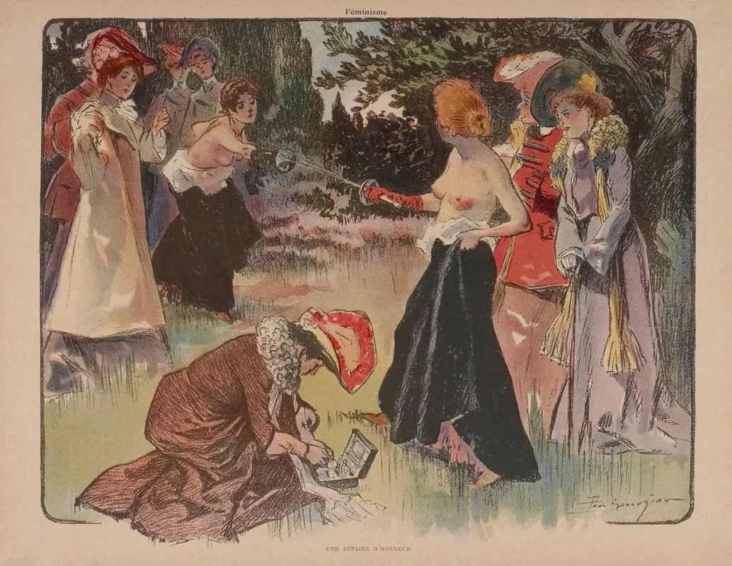 Feminisme Une Affaire Dhonneur Wall Art by Paul Balluriau - High-Resolution Digital Print