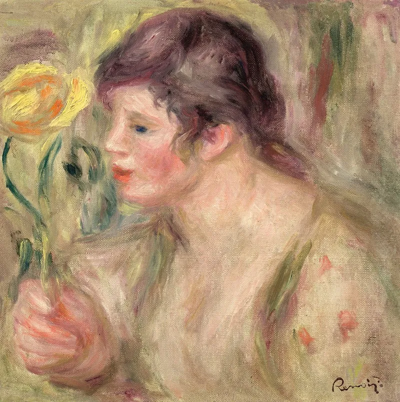 Femme A La Rose
