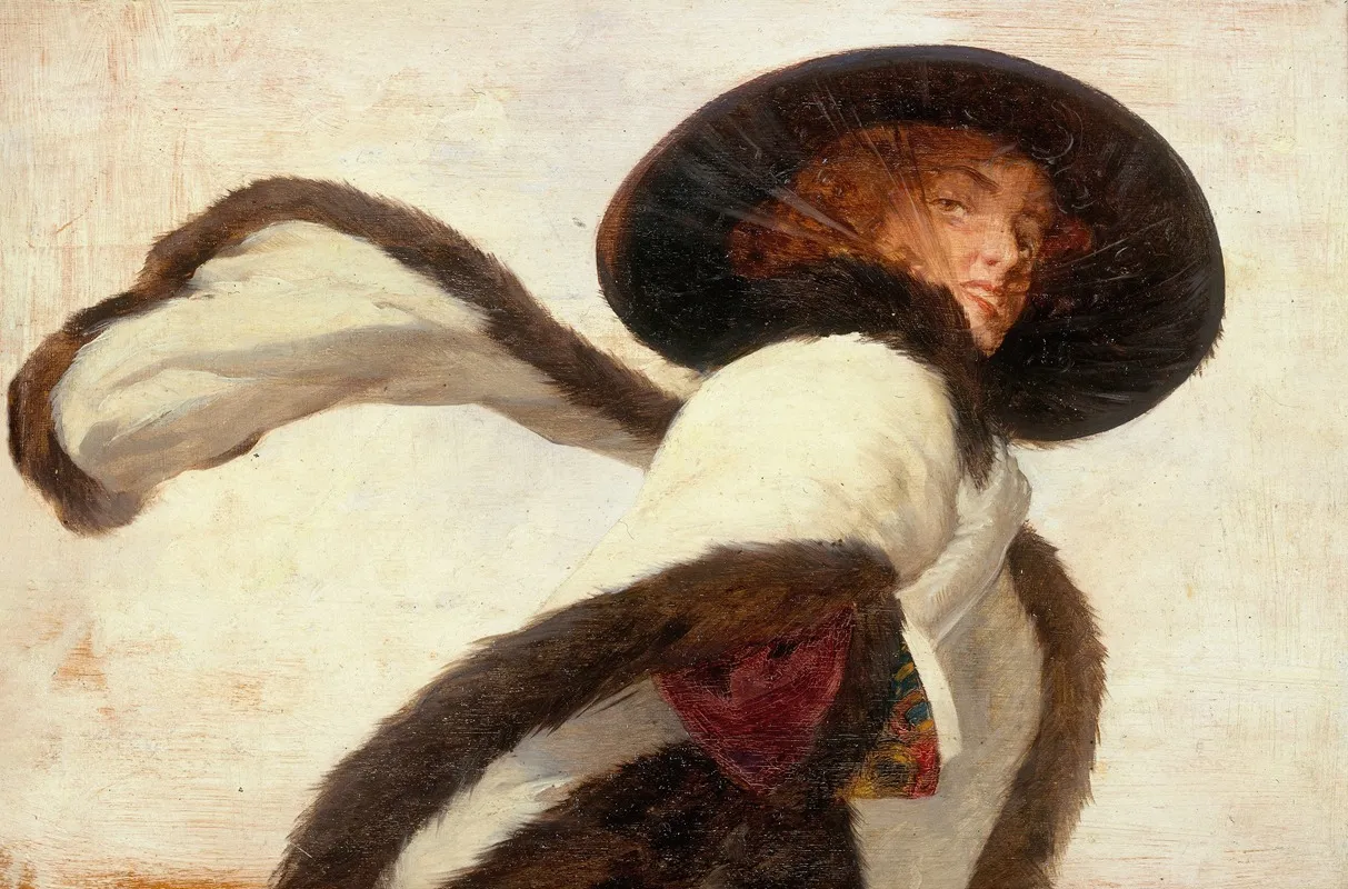 Femme A Lecharpe