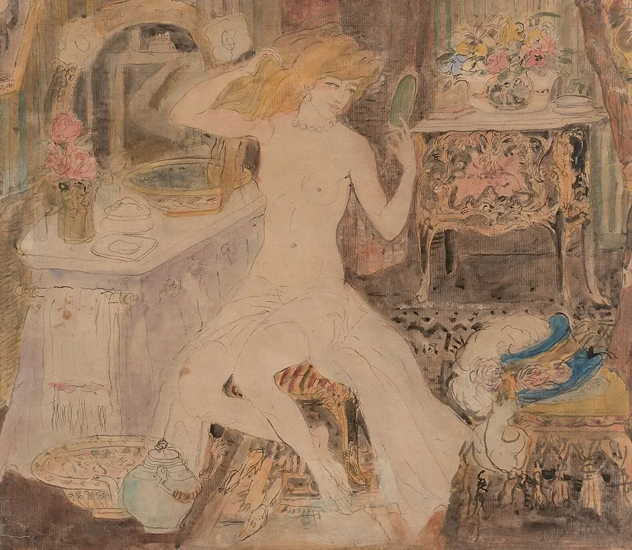Femme A Sa Toilette 6 Wall Art by Georges Alfred Bottini - High-Resolution Digital Print