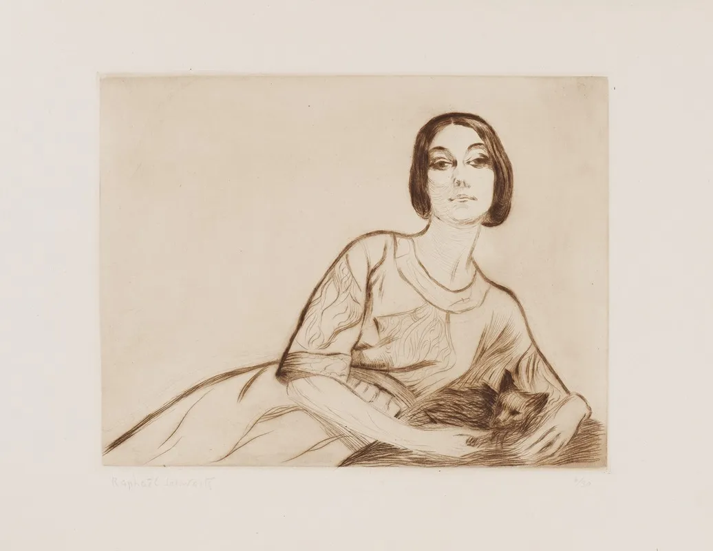 Femme Allongee 5 Wall Art by Raphael Schwartz - High-Resolution Digital Print