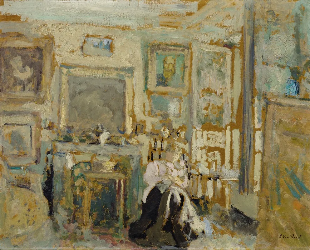 Femme Assise Dans Un Interieur Clair