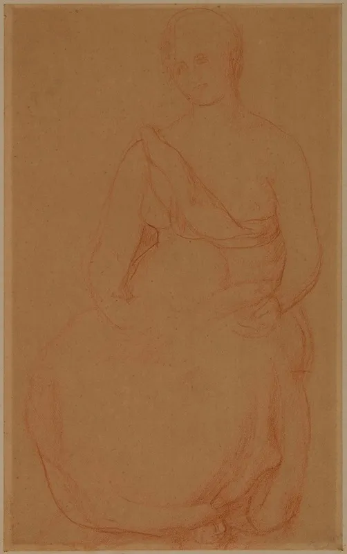 Femme Assise De Face