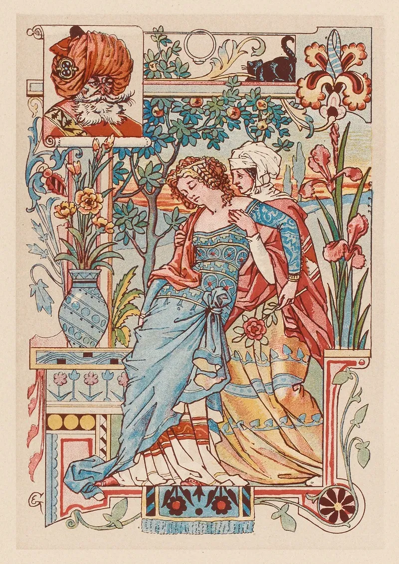 Femme Assoupie Dans Les Bras De Sa Servante