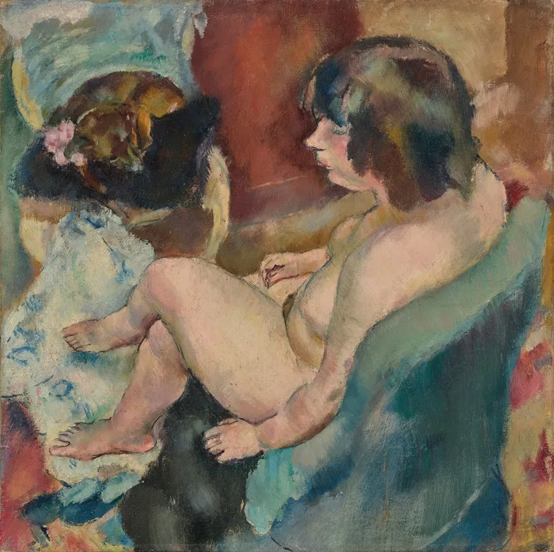 Femme Au Chien