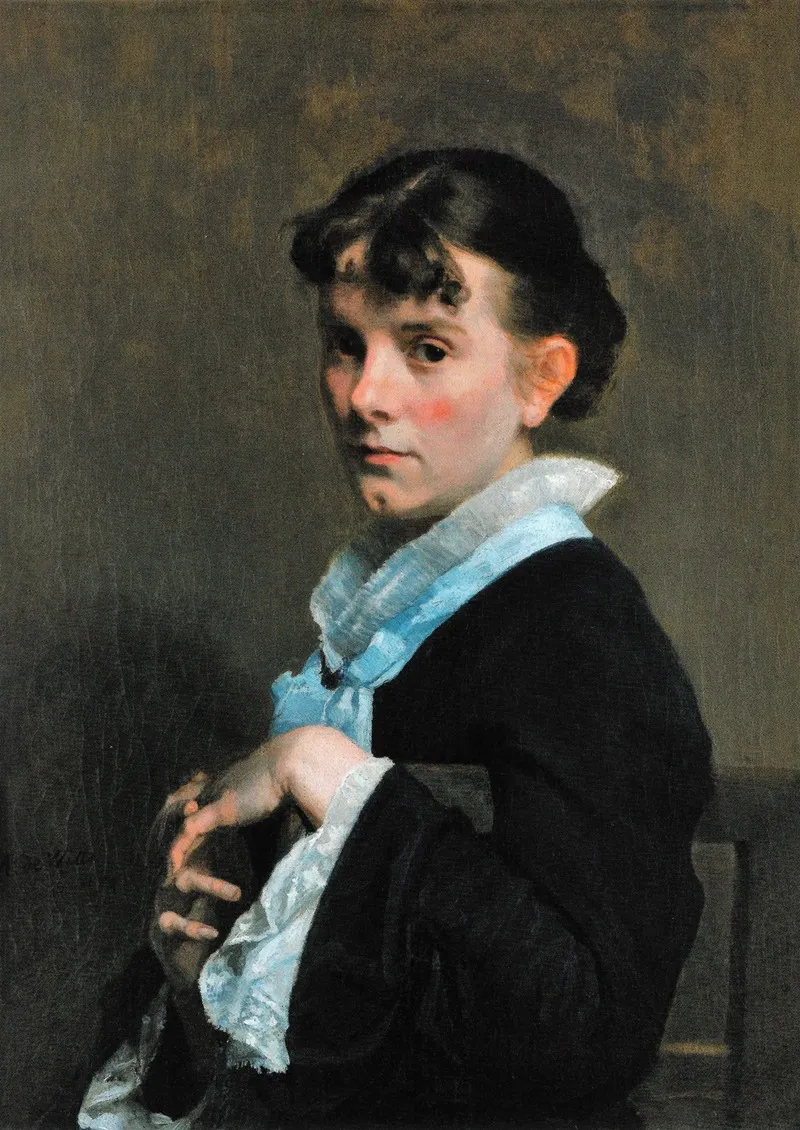 Femme Au Corsage Noir Wall Art by Adrien de Witte - High-Resolution Digital Print
