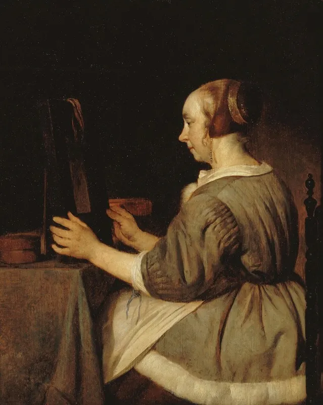 Femme Au Miroir
