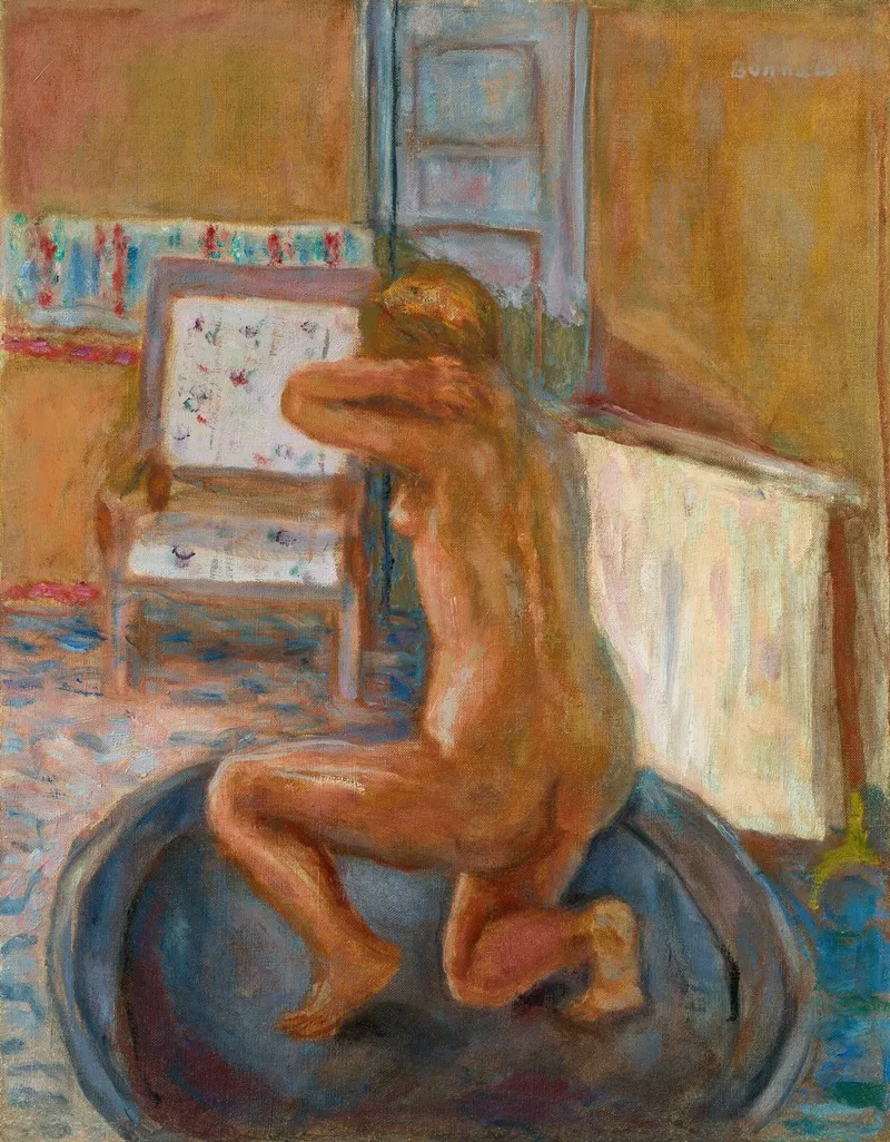 Femme Au Tub Wall Art by Pierre Bonnard - High-Resolution Digital Print