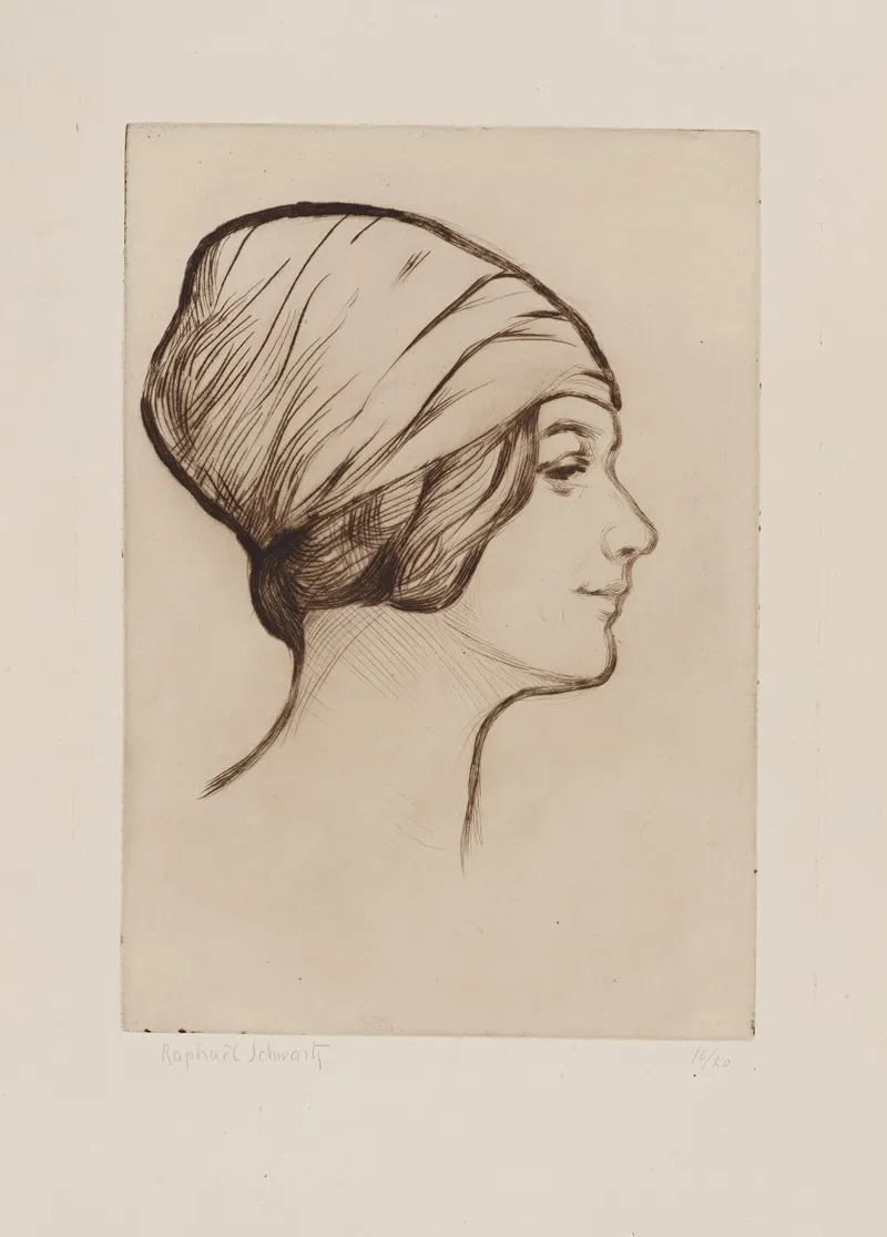 Femme Au Turban Wall Art by Raphael Schwartz - High-Resolution Digital Print