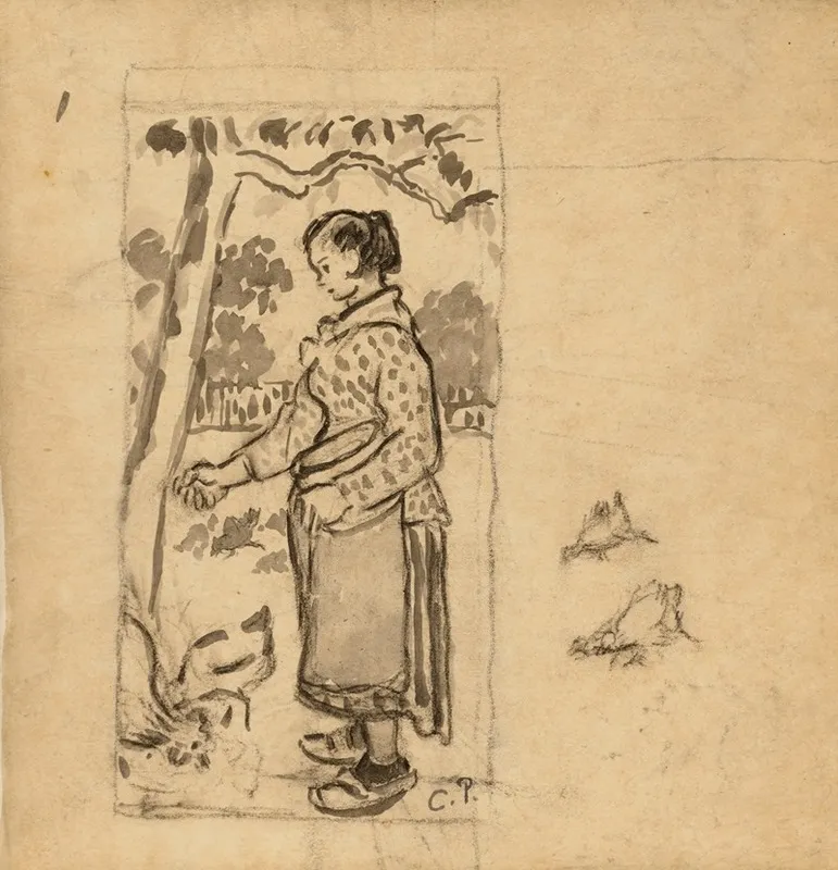 Femme Aux Poules