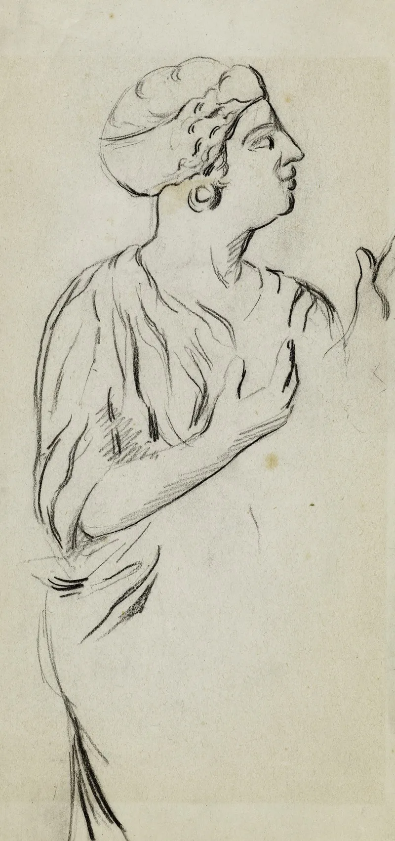 Femme De Profil Vers La Droite