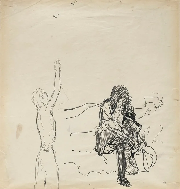 Femme Enfilant Ses Bas Wall Art by Pierre Bonnard - High-Resolution Digital Print