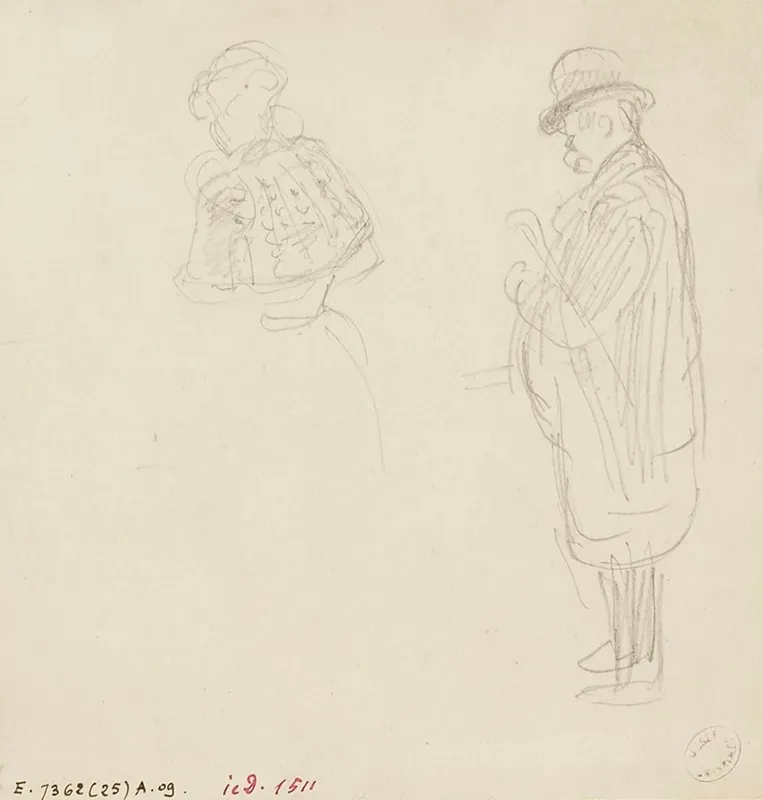 Femme Et Vieillard