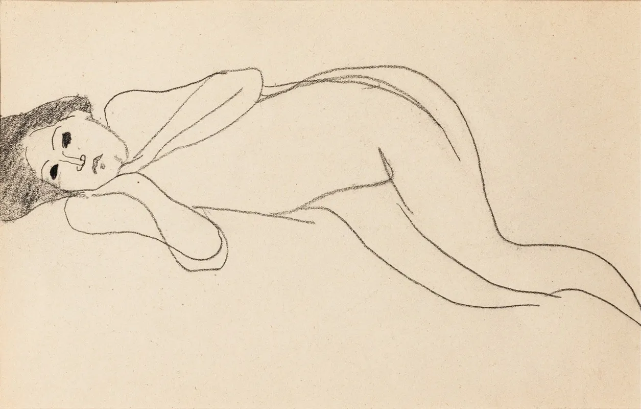 Femme Nue 5 Wall Art by Amedeo Modigliani - High-Resolution Digital Print