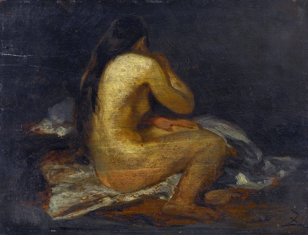 Femme Nue Assise