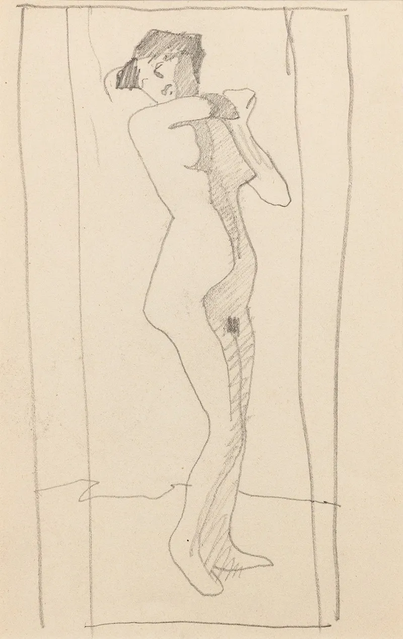 Femme Nue Debout 10 Wall Art by Amedeo Modigliani - High-Resolution Digital Print