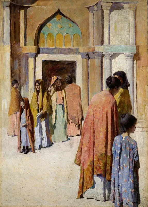 Femmes Pres Des Escaliers No I