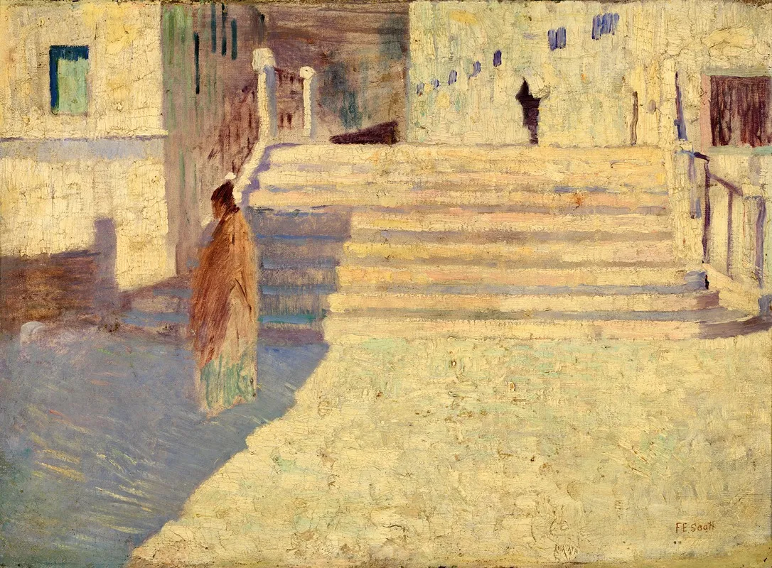 Femmes Pres Des Escaliers No Ii