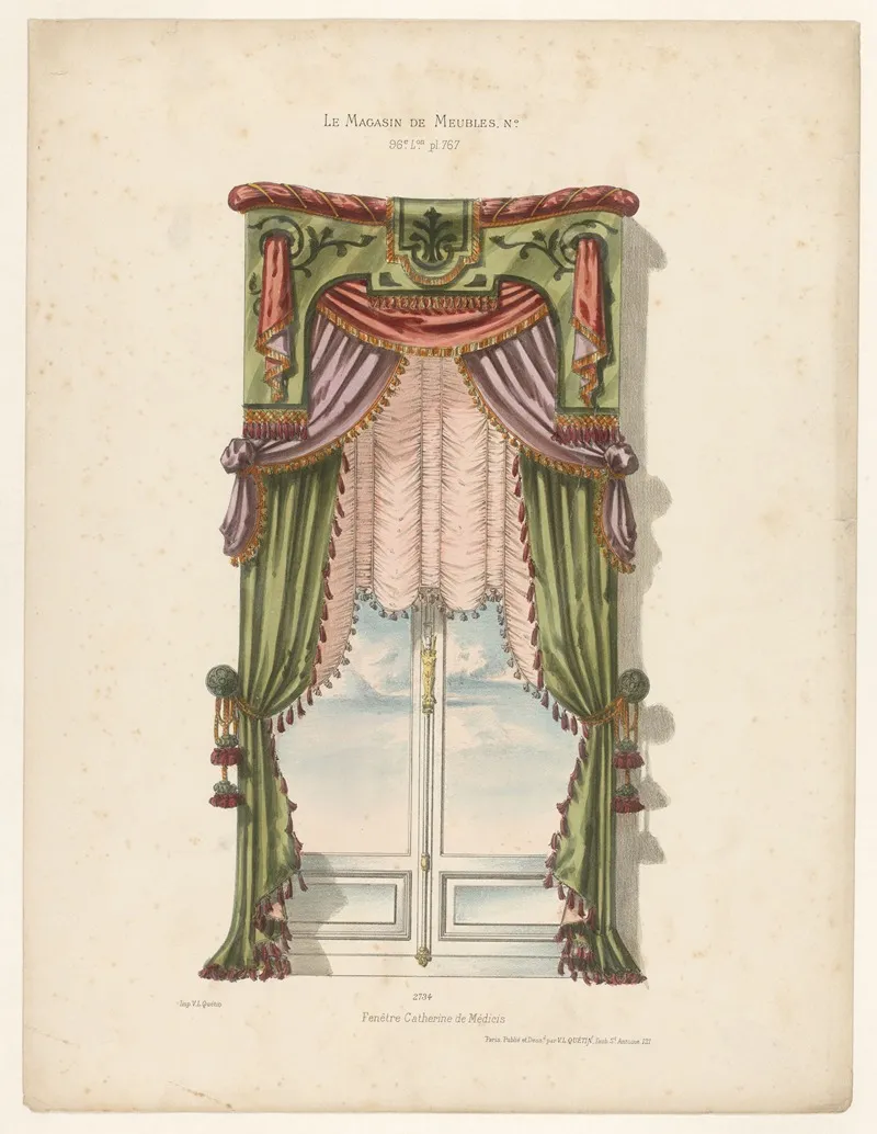 Fenetre Catherine De Medicis Wall Art by Victor Léon Michel Quétin - High-Resolution Digital Print