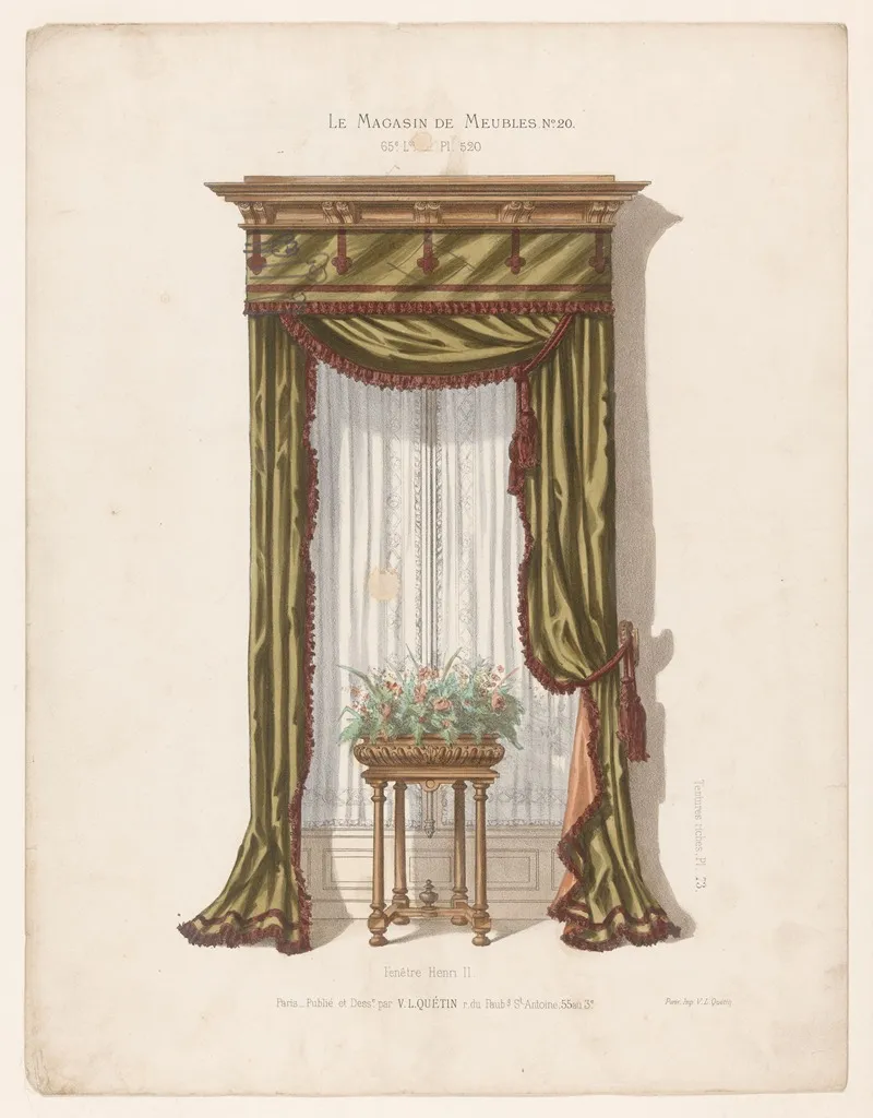 Fenetre Henri Ii Wall Art by Victor Léon Michel Quétin - High-Resolution Digital Print