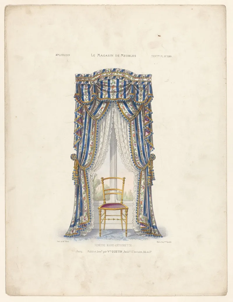 Fenetre Marie Antoinette Wall Art by Victor Léon Michel Quétin - High-Resolution Digital Print