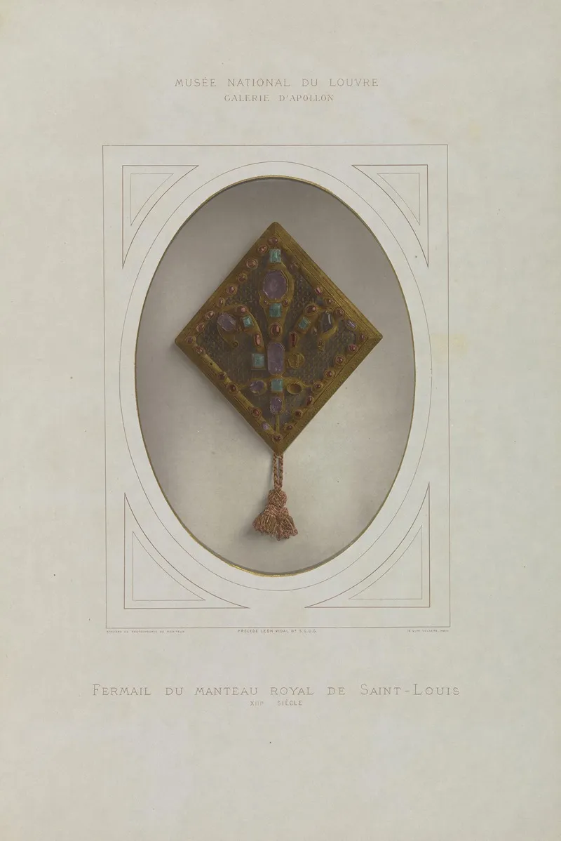 Fermail Du Manteau Royal De Saint Louis Wall Art by Léon Vidal - High-Resolution Digital Print