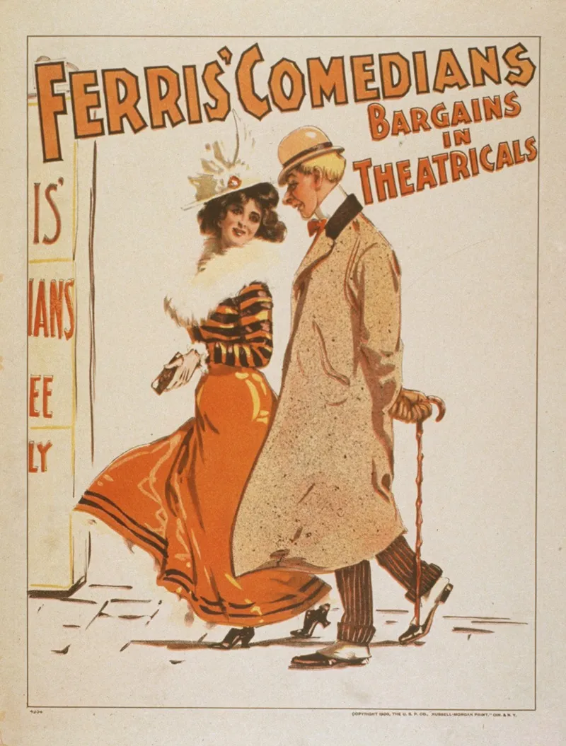 Ferris Comedians Bargains In Theatricals Wall Art by Anonymous - High-Resolution Digital Print
