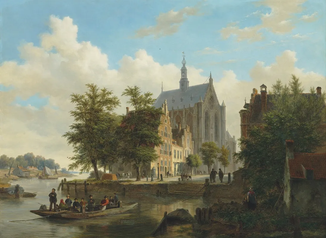 Ferry Crossing In Haarlem