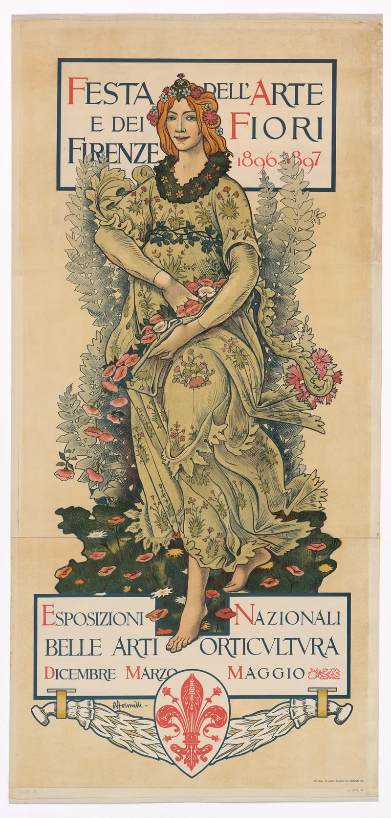 Festa Dellarte E Dei Fiori Firenze 1896 1897 Wall Art by Achille Formilli - High-Resolution Digital Print