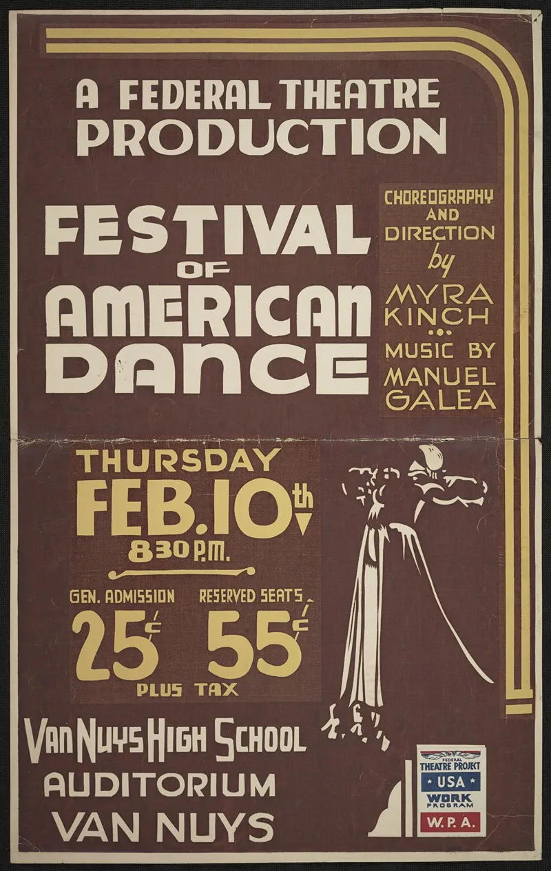 Festival Of American Dance Wall Art by Anonymous - High-Resolution Digital Print
